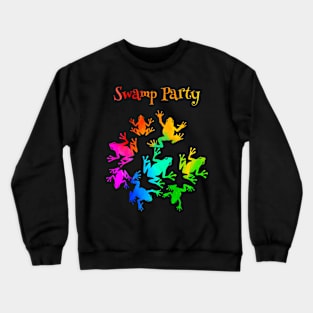 Swamp Party Frogs Crewneck Sweatshirt